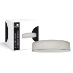 D'Lite Lampa sufitowa Lunelle 50cm Tekstyl Szary | Nadaje Się Do 3x E27 