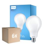 Opakowanie 6x Philips Corepro LED Żarówka E27 Gruszka Matowy 23W 3452lm - 840 Zimna Biel | Zamienne 200W