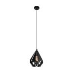 Eglo Lampa Wisząca Carlton 5 Stal Czarny | IP20 - Nadaje Się Do 1x E27 