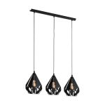Eglo Lampa Wisząca Carlton 5 Stal Czarny | IP20 - Nadaje Się Do 3x E27 