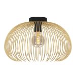 Eglo Lampa sufitowa Venezuela Czarny, Złoty | Nadaje Się Do E27