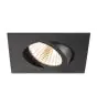 SLV New Tria 68 Spot Aluminium Czarny Plac 8.3W 705lm 38D - 927 Bardzo Ciepła Biel | Aukko 68mm - Najlepsze Renderowanie Kolorów - Ściemnianie 