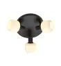 Nordlux Milford Lampa sufitowa Szkło Mini 3-Rondel Czarny | Nadaje Się Do 3x E14