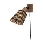 Good&Mojo Światło Ścienne Java Bambus Brązowy | Nadaje Się Do 1x E27 