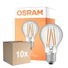 Opakowanie 10x Osram Led Star Classic LED E27 Gruszka Włókno Przezroczysty 4.9W 470lm - 827 Bardzo Ciepła Biel | Czujnik Światła
