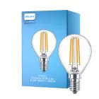 Philips Corepro LED Lustre E14 Piłka Włókno Przezroczysty 6.5W 806lm - 840 Zimna Biel | Zamienne 60W